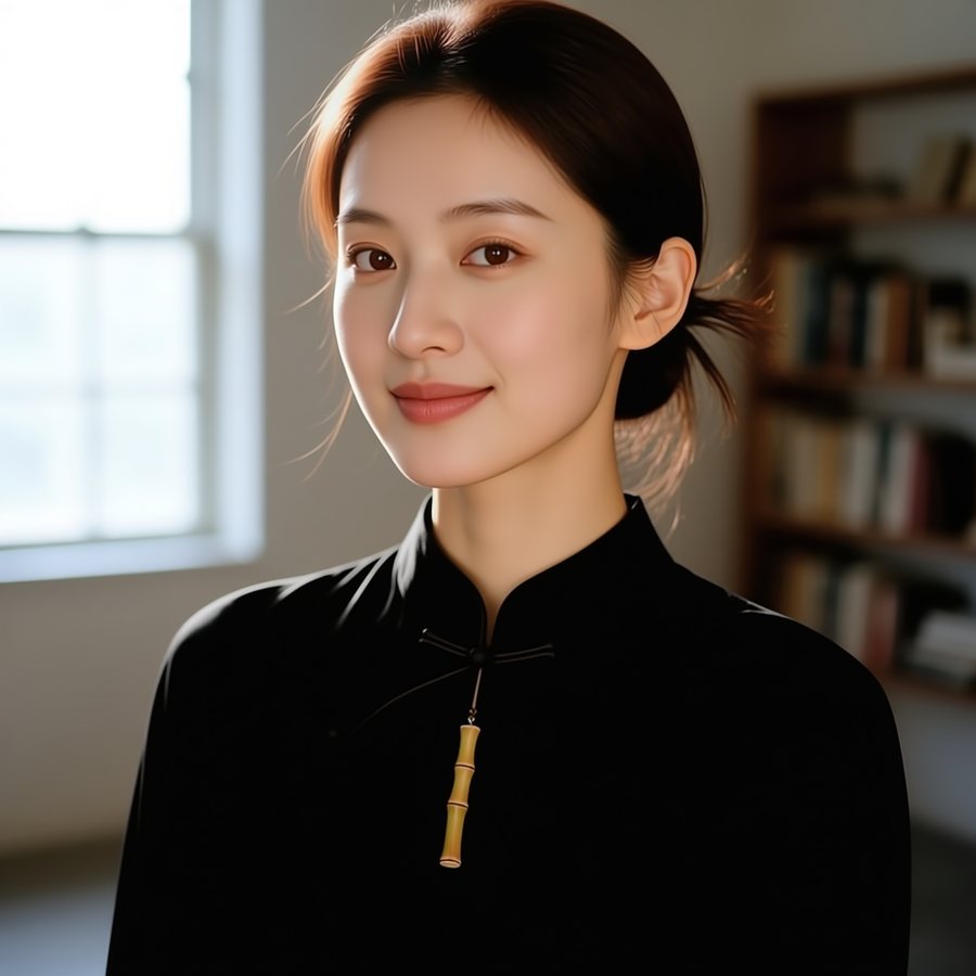 窗边读简（AI生成）